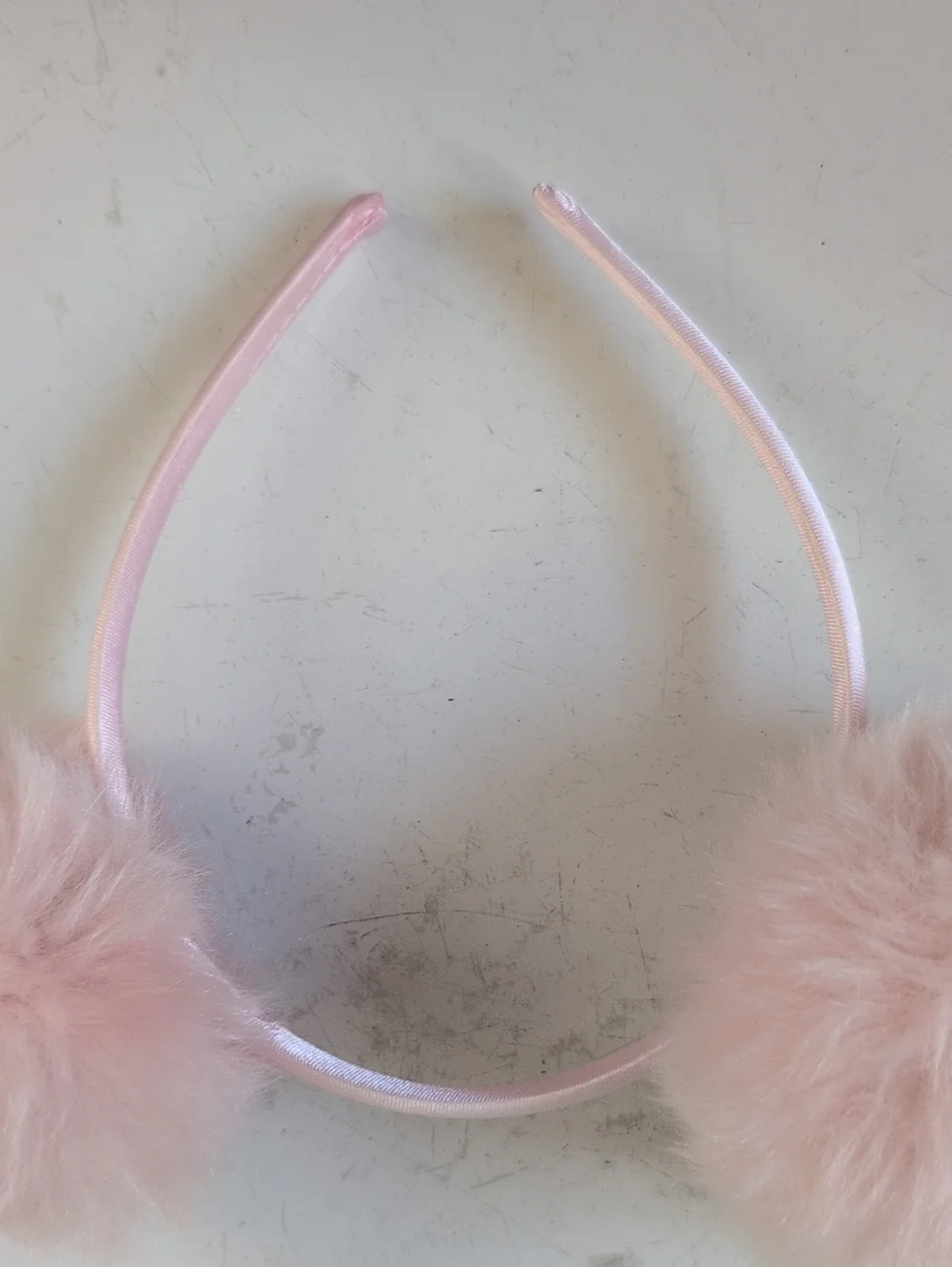 Claire's Pink Fuzzy Pom Pom Headband